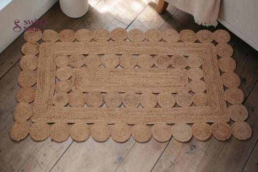 Handcrafted Boho Area Rug for Living Room