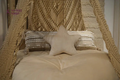 Beige / Cream Double seater hanging chair - Swing Saga