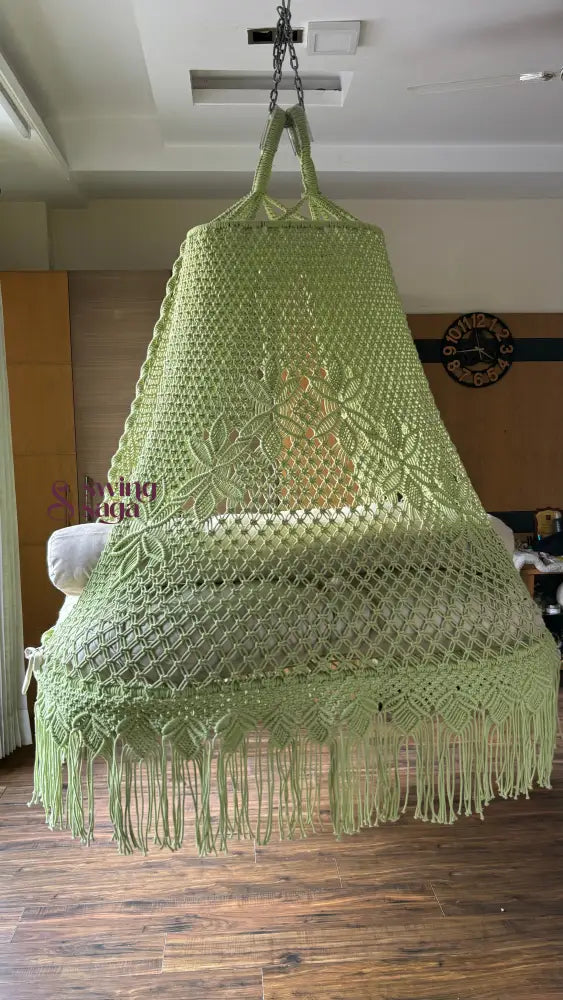 Lime Green Double seater hanging chair - Swing Saga