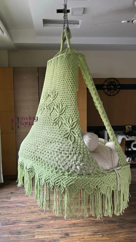 Lime Green Double seater hanging chair - Swing Saga