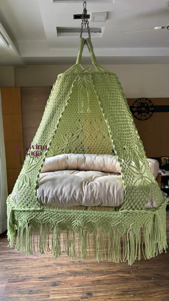 Lime Green Double seater hanging chair - Swing Saga