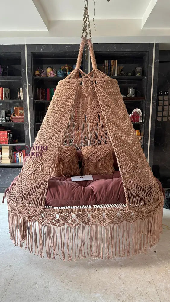 Lush Lux macrame sofa swing - Swing Saga