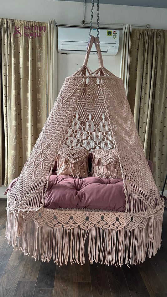 Lush Lux macrame sofa swing - Swing Saga