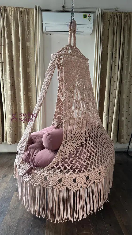 Lush Lux macrame sofa swing - Swing Saga