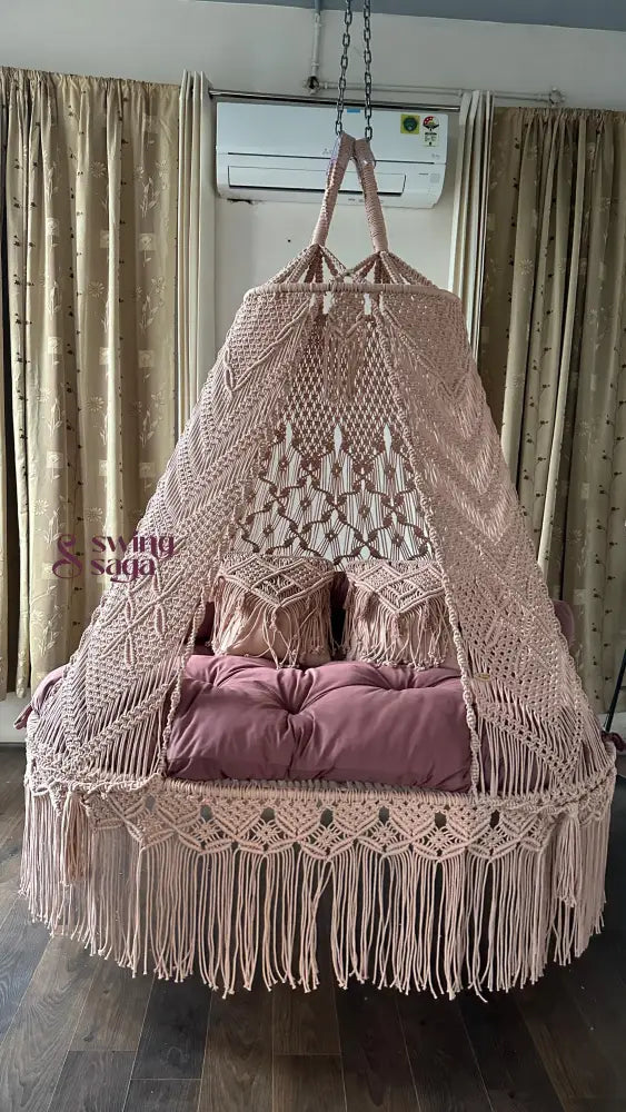 Lush Lux macrame sofa swing - Swing Saga