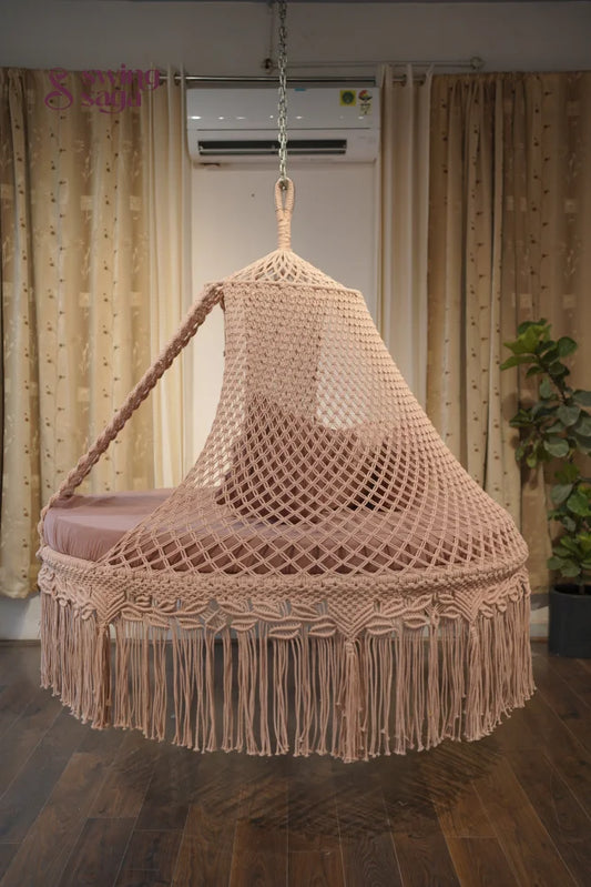  Lush Lux  Macrame Bed Swing - Swing Saga