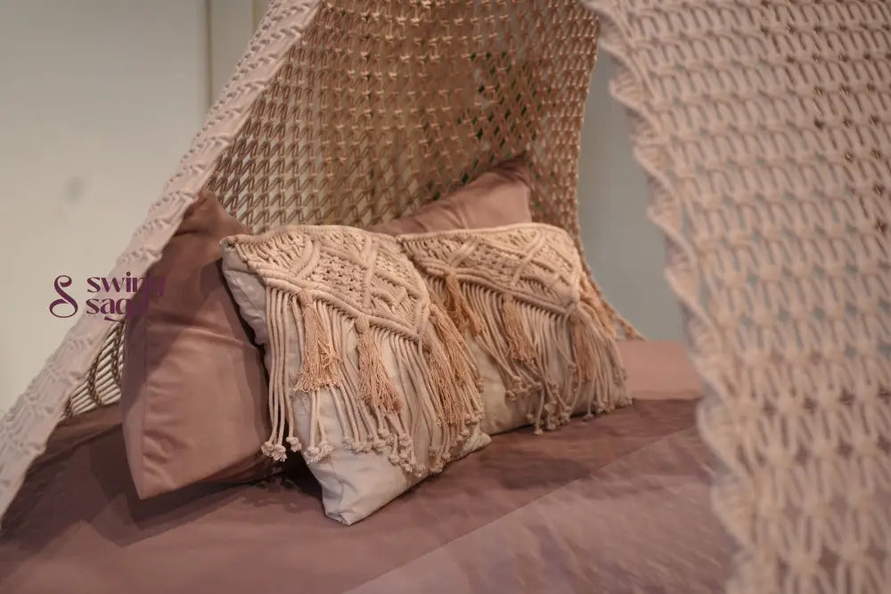  Lush Lux  Macrame Bed Swing - Swing Saga