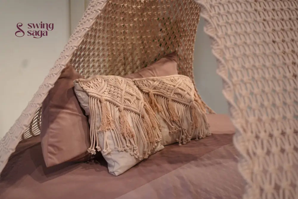  Lush Lux  Macrame Bed Swing - Swing Saga