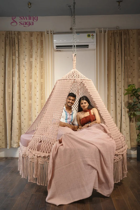  Lush Lux  Macrame Bed Swing - Swing Saga