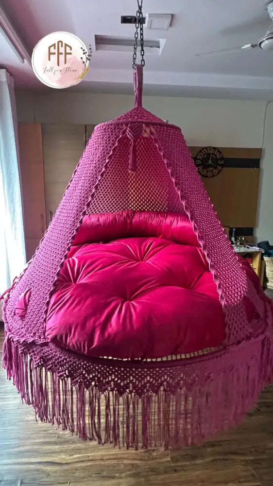 Hot Pink Big Bed Swing