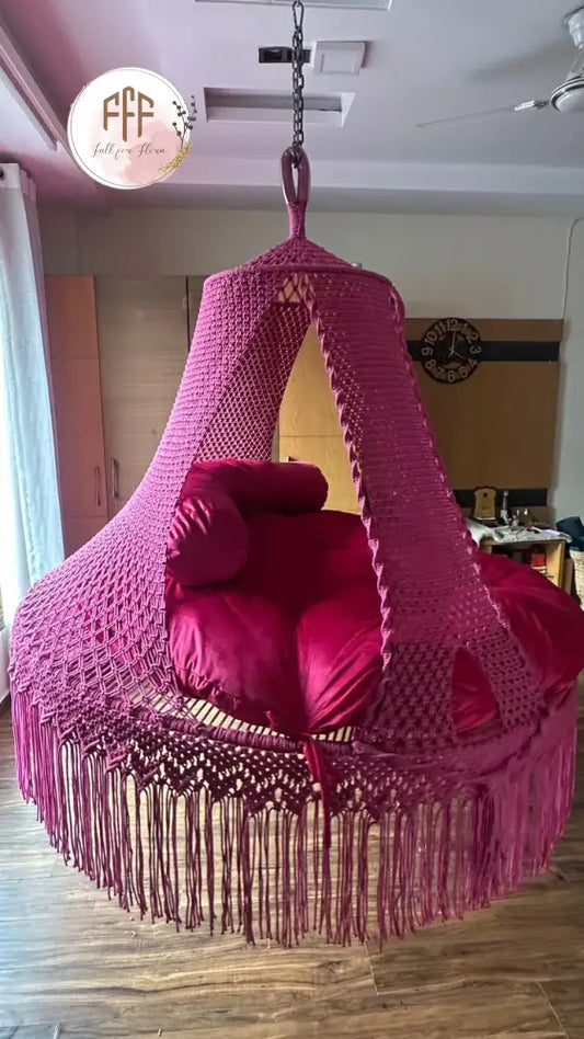 Hot Pink Big Bed Swing