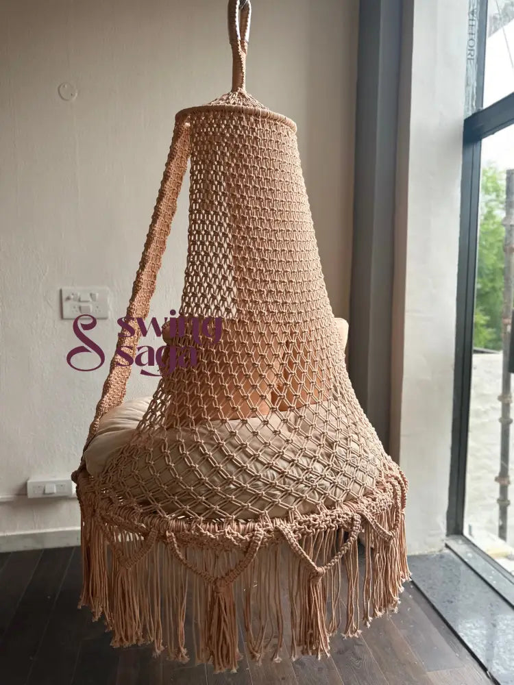 Ibiza hanging swing 40 Inches round 40 Inches / Peach