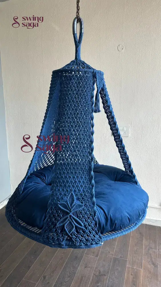 Navy Double seater hanging chair - Swing Saga