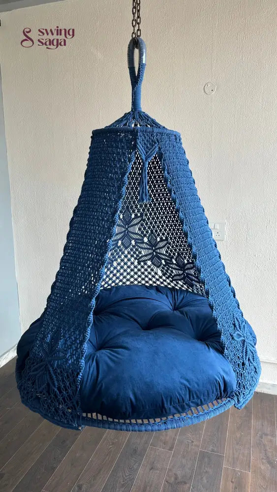 Navy Double seater hanging chair - Swing Saga