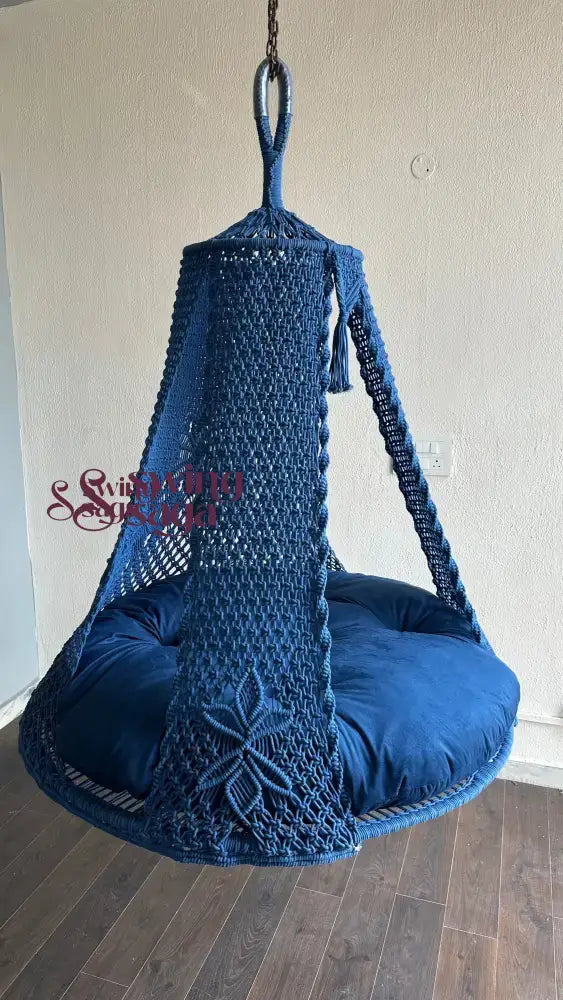 Navy Double seater hanging chair - Swing Saga