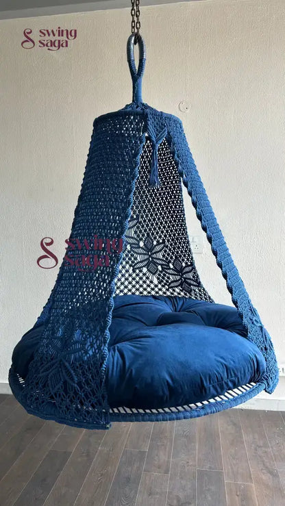 Navy Double seater hanging chair - Swing Saga