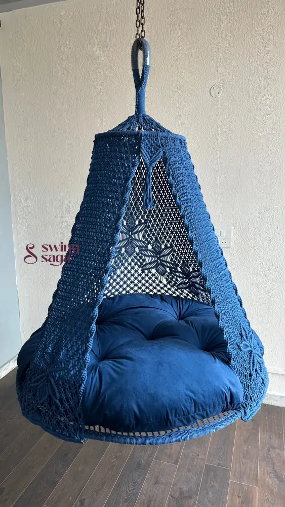 Navy Double seater hanging chair - Swing Saga