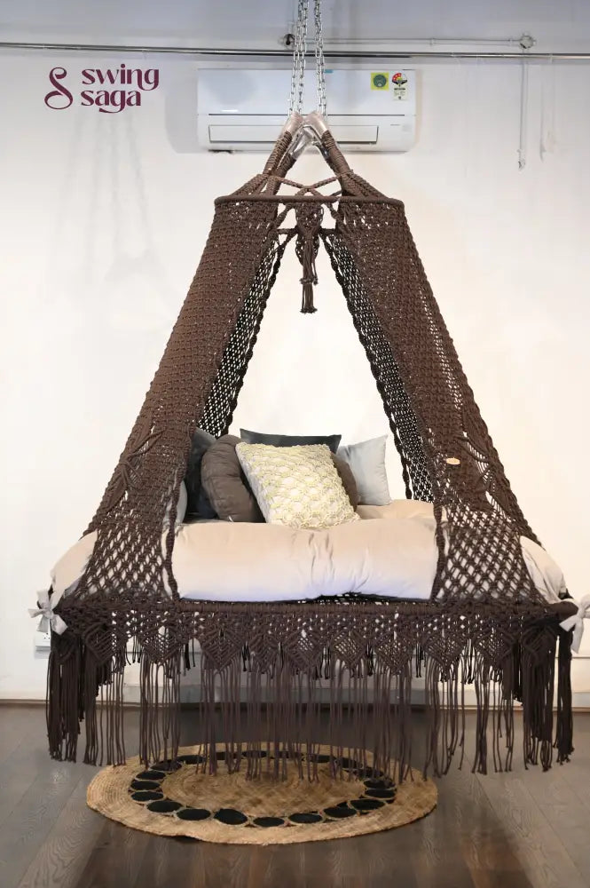 Cocoa Ingrid Macrame Bed Swing - Swing Saga