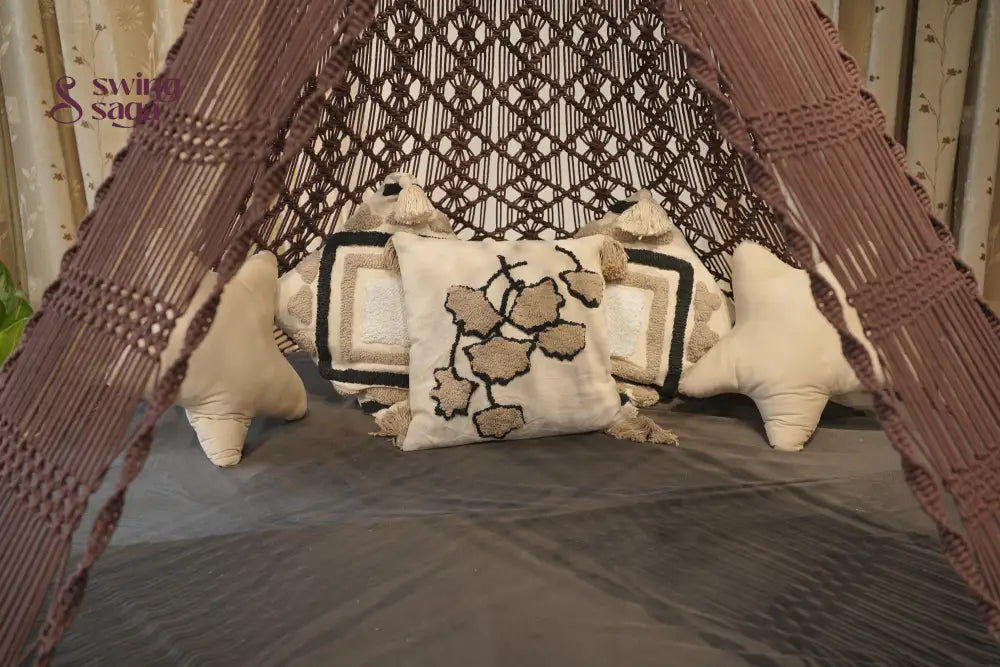 Kitkat brown Macrame Bed Swing - Swing Saga