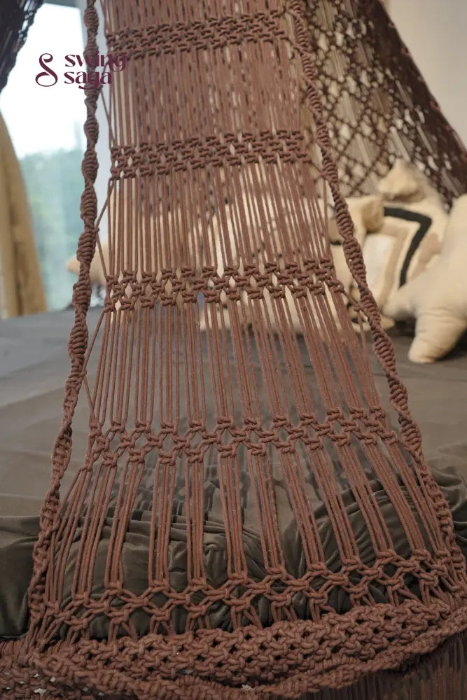 Kitkat brown Macrame Bed Swing - Swing Saga