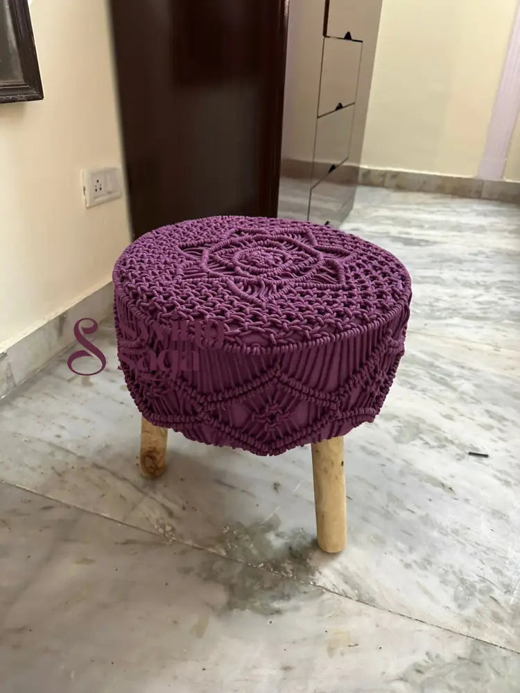 Lavender Glacier Ottoman