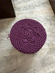 Lavender Glacier Ottoman