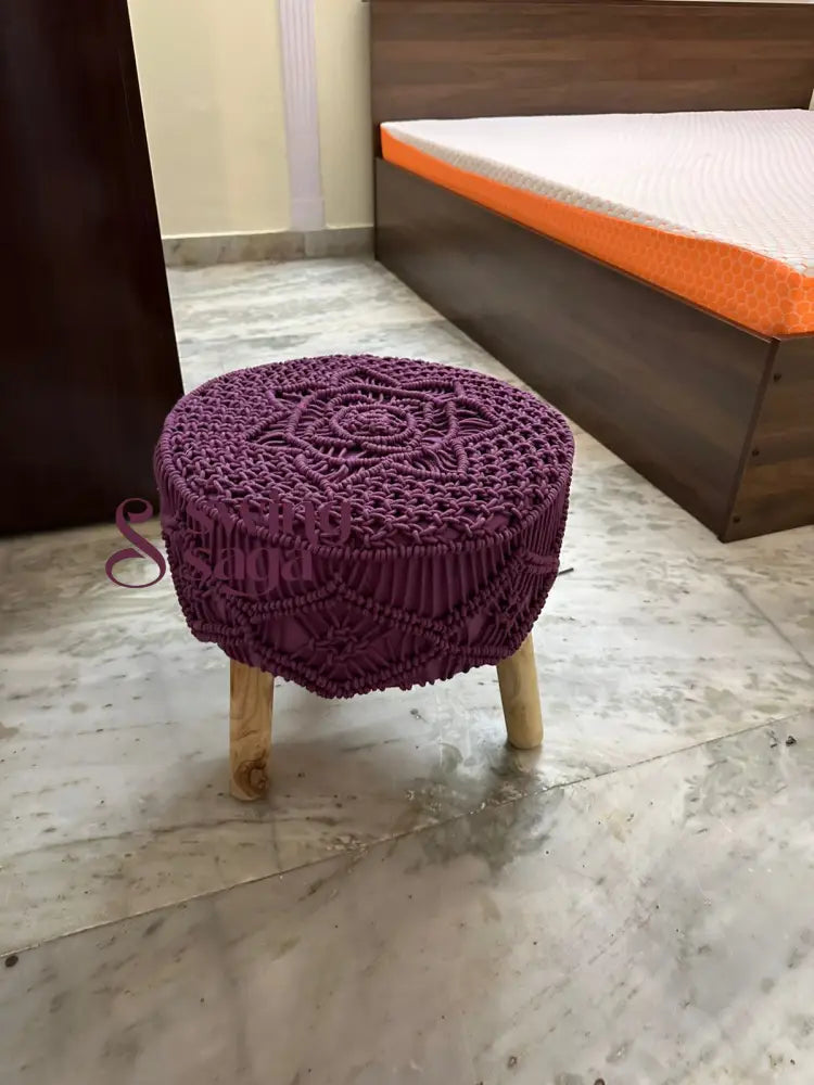 Lavender Glacier Ottoman