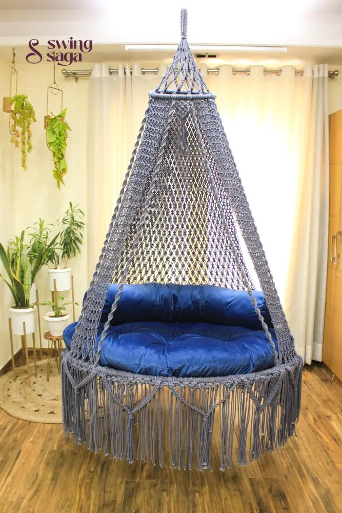 Light Grey Double seater hanging chair - Swing Saga