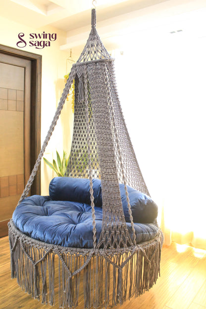 Light Grey Double seater hanging chair - Swing Saga