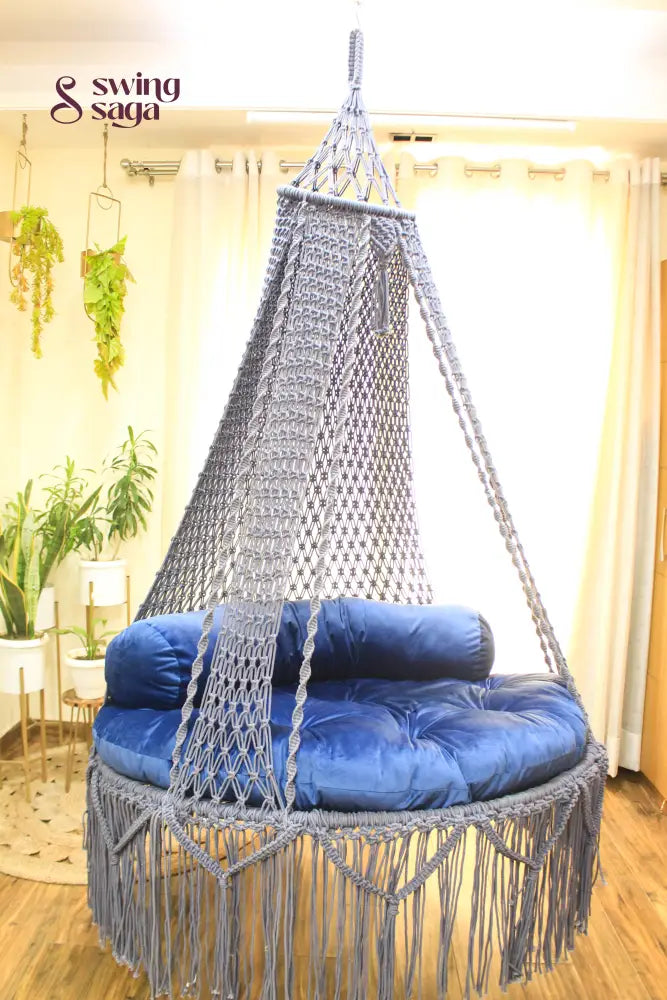 Light Grey Double seater hanging chair - Swing Saga