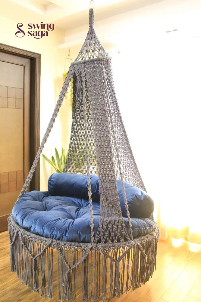 Light Grey Double seater hanging chair - Swing Saga