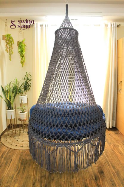 Light Grey Double seater hanging chair - Swing Saga