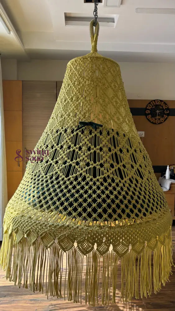 Yellow  Double seater hanging chair - Swing Saga