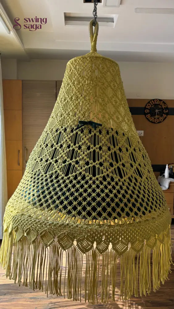 Yellow  Double seater hanging chair - Swing Saga
