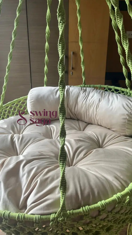 Lime Porch Swing Single Seater