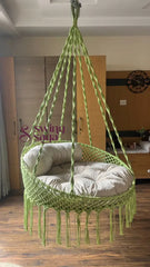 Lime Porch Swing Single Seater