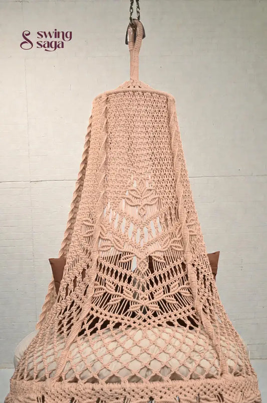 Beige single seater hanging chair - Swing Saga