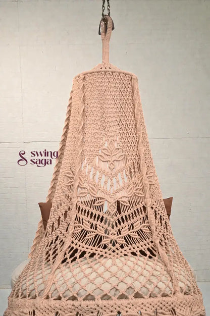 Beige single seater hanging chair - Swing Saga