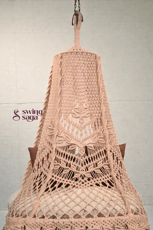 Beige single seater hanging chair - Swing Saga