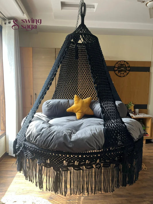 BlackJack Macrame Bed Swing - Swing Saga