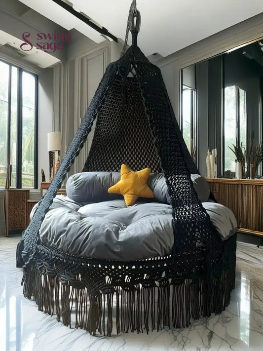 BlackJack Macrame Bed Swing - Swing Saga
