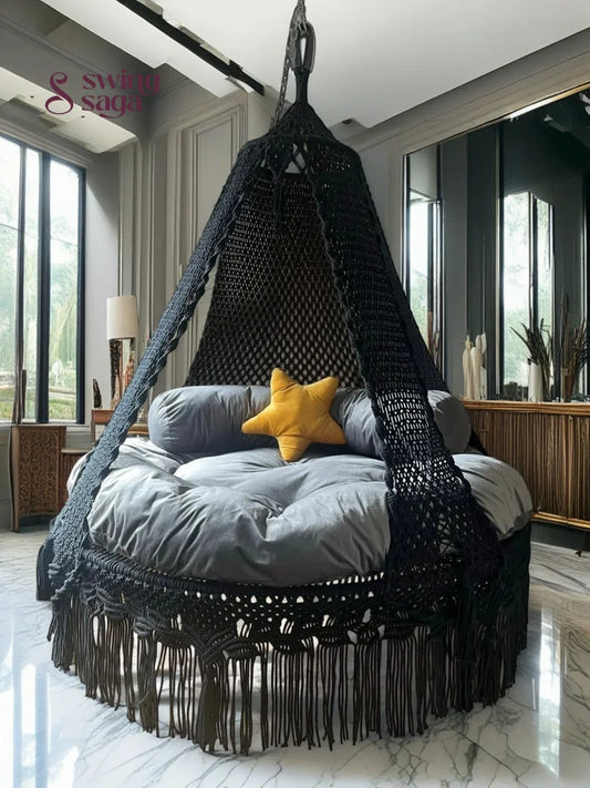 BlackJack Macrame Bed Swing - Swing Saga