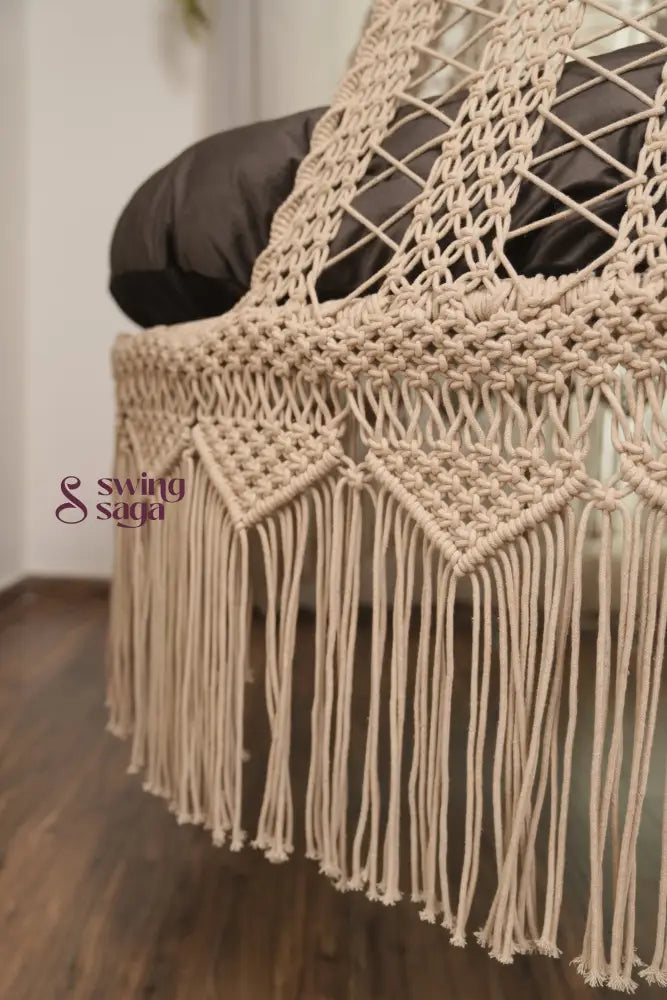  Toffee Peach  Macrame Bed Swing - Swing Saga