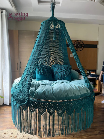 Deep Ocean Teal Bed Swing