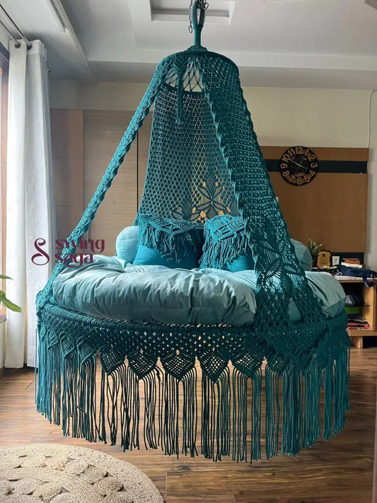 Deep Ocean Teal Bed Swing 60 Inches / Blue