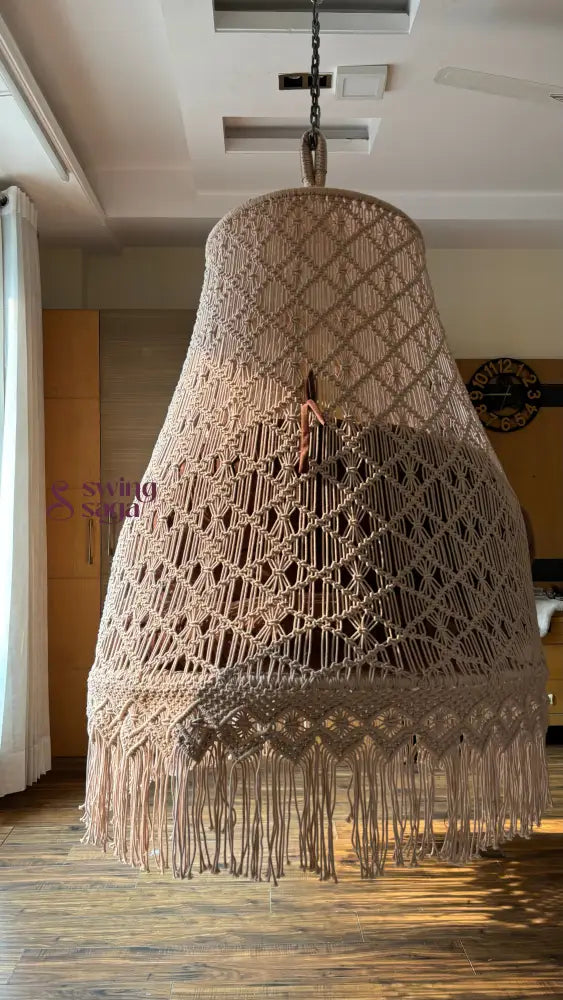 Toffee Peach Double seater hanging chair - Swing Saga