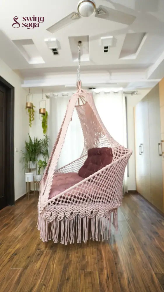 Lush Lux macrame sofa swing - Swing Saga