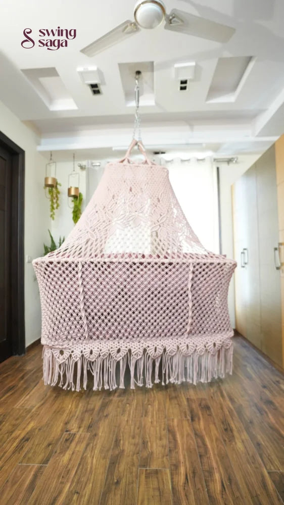 Lush Lux macrame sofa swing - Swing Saga