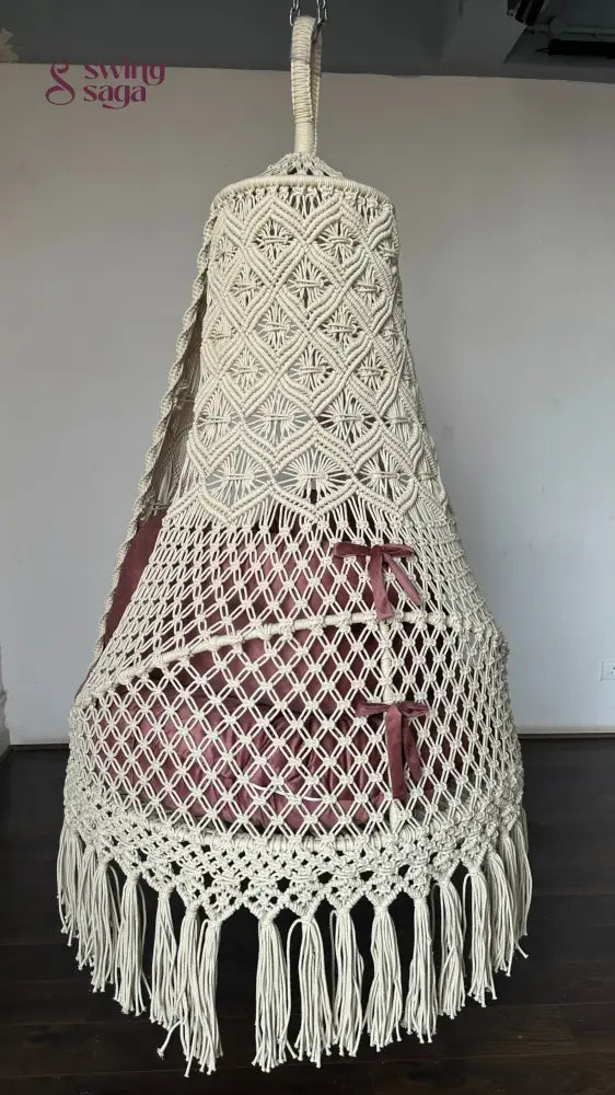 White single seater hanging chair - Swing Saga