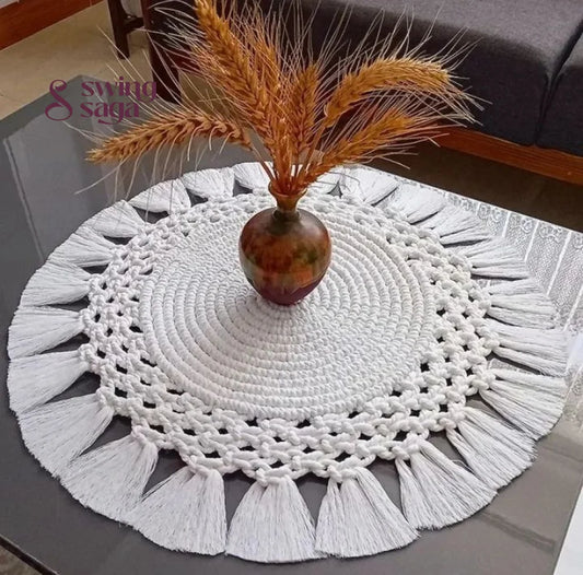 Macrame runners for table